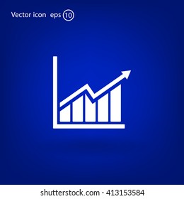 arrow on the scale web icon. vector design