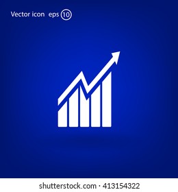 arrow on the scale web icon. vector design