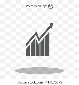 arrow on the scale web icon. vector design