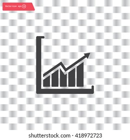 arrow on the scale web icon. vector design