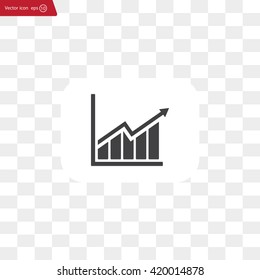 arrow on the scale web icon. vector design