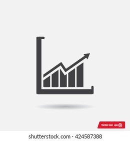 arrow on the scale web icon. vector design