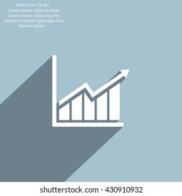 arrow on the scale web icon. vector design