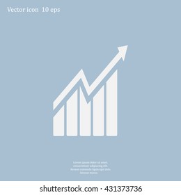 arrow on the scale web icon. vector design
