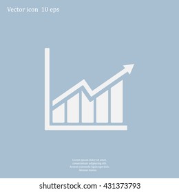 arrow on the scale web icon. vector design