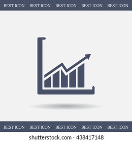 arrow on the scale web icon. vector design