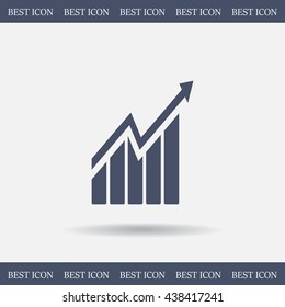 arrow on the scale web icon. vector design