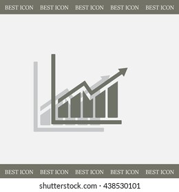 arrow on the scale web icon. vector design