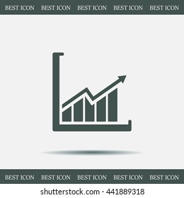arrow on the scale web icon. vector design