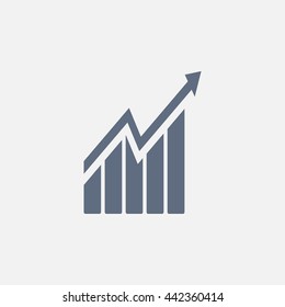 arrow on the scale web icon. vector design
