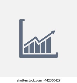arrow on the scale web icon. vector design