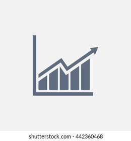 arrow on the scale web icon. vector design