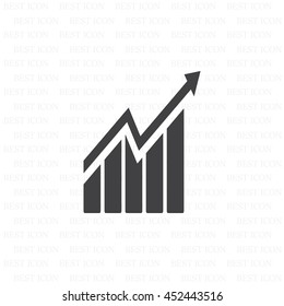 arrow on the scale web icon. vector design