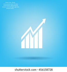 arrow on the scale web icon. vector design