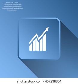 arrow on the scale web icon. vector design
