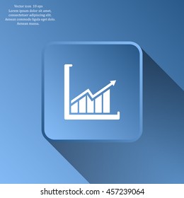arrow on the scale web icon. vector design