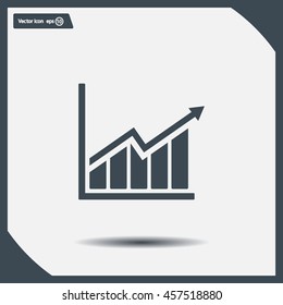 arrow on the scale web icon. vector design