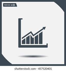 arrow on the scale web icon. vector design