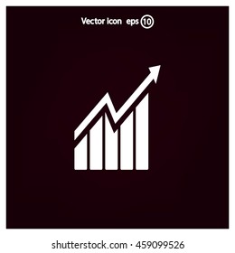 arrow on the scale web icon. vector design