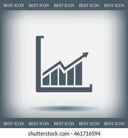 arrow on the scale web icon. vector design