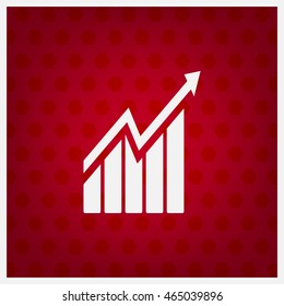 arrow on the scale web icon. vector design