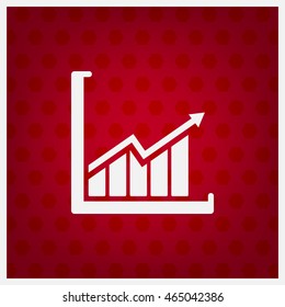 arrow on the scale web icon. vector design
