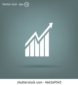arrow on the scale web icon. vector design