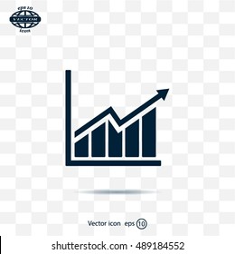 arrow on the scale web icon. vector design