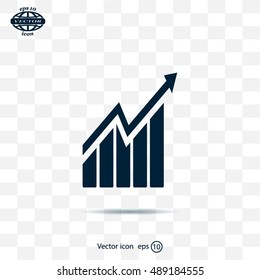 arrow on the scale web icon. vector design