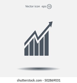 arrow on the scale web icon. vector design