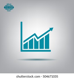 arrow on the scale web icon. vector design
