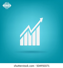 arrow on the scale web icon. vector design