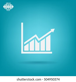 arrow on the scale web icon. vector design