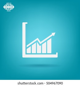 arrow on the scale web icon. vector design