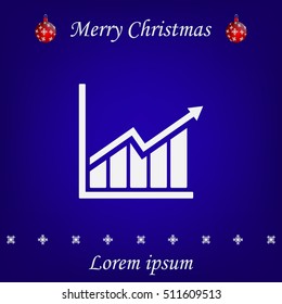 arrow on the scale web icon. vector design