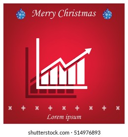 arrow on the scale web icon. vector design