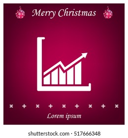 arrow on the scale web icon. vector design