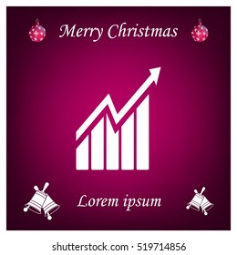 arrow on the scale web icon. vector design