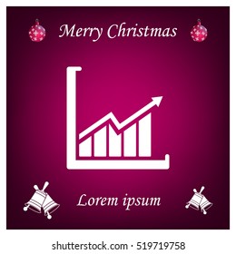 arrow on the scale web icon. vector design