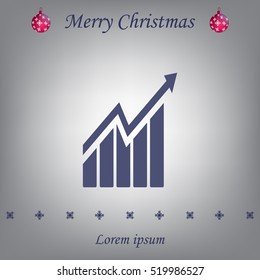 arrow on the scale web icon. vector design