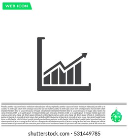 arrow on the scale web icon. vector design