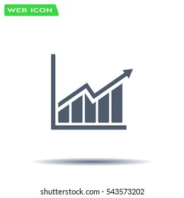 arrow on the scale web icon. vector design