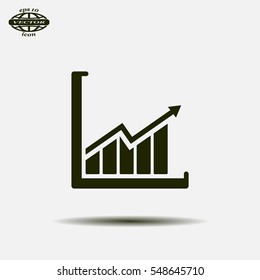 arrow on the scale web icon. vector design