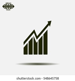 arrow on the scale web icon. vector design