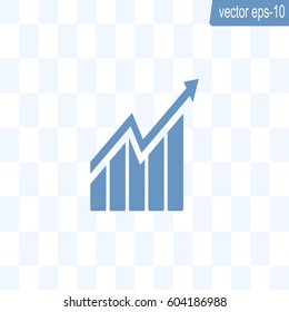 arrow on the scale web icon. vector design