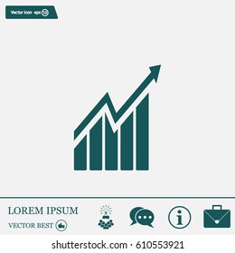 arrow on the scale web icon. vector design