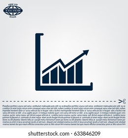 arrow on the scale web icon. vector design