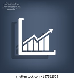 arrow on the scale web icon. vector design