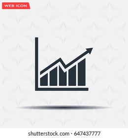 arrow on the scale web icon. vector design