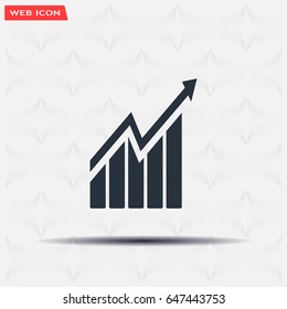 arrow on the scale web icon. vector design